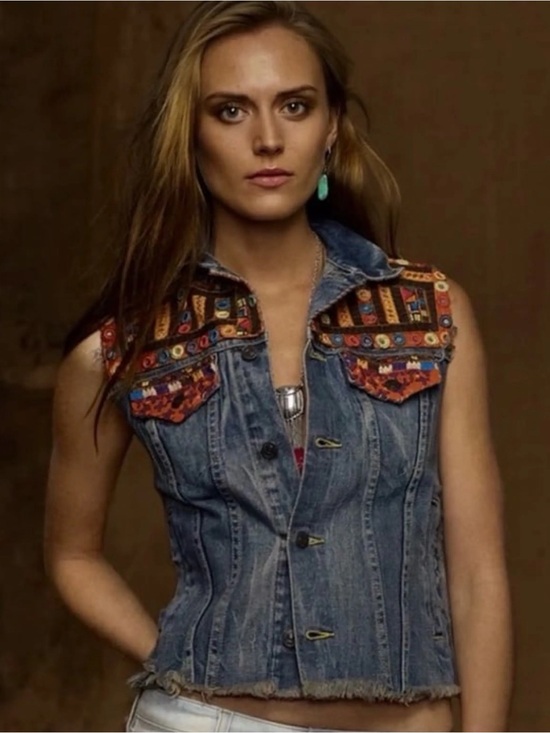 Denim & Supply Ralph Lauren Jackets & Blazers - Denim & Supply Ralph Lauren Blue Denim Embroidered Jacket